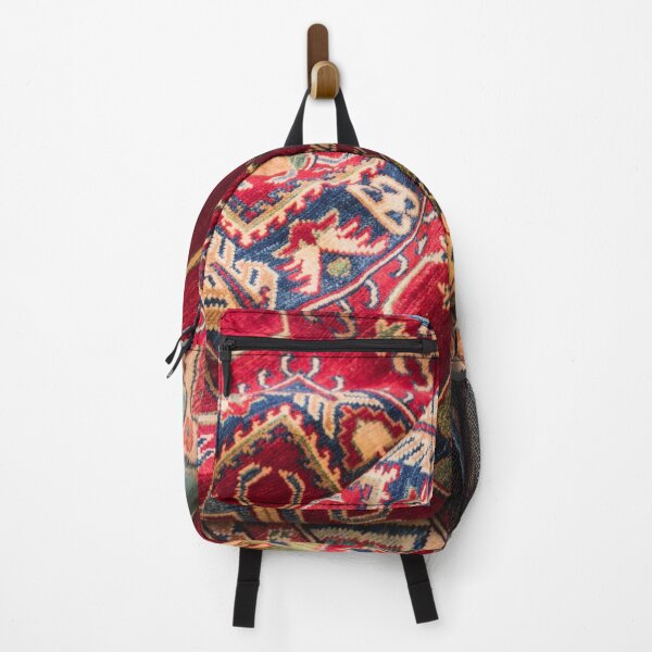 Item preview, Aztec Mexican red ornaments pattern southwest red rug scarf art designed and sold by conceptDVS.