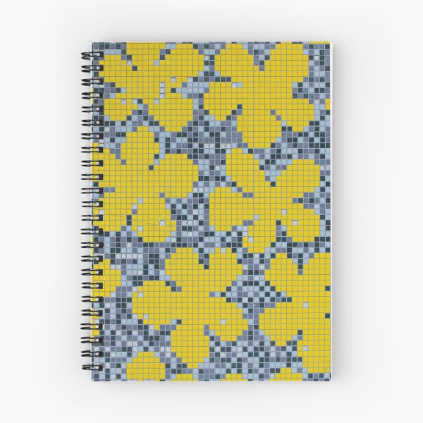 Item preview, Verano exótico amarillo pixel art pétalos pixelados patrón de mosaico diseño gráfico designed and sold by conceptDVS.
