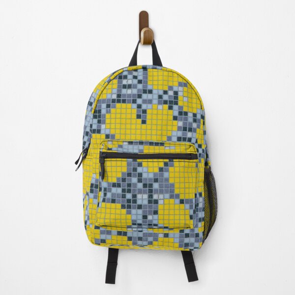 Item preview, Exotic summer yellow pixel art pixelated petals mosaic pattern graphic design designed and sold by conceptDVS.