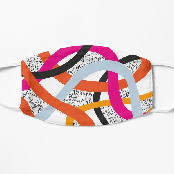 Colourful Curves Flat Mask