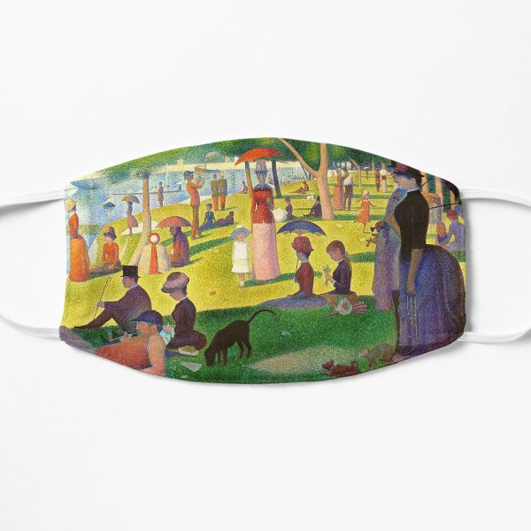 A Sunday Afternoon on the Island of La Grande Jatte - Georges Seurat Flat Mask