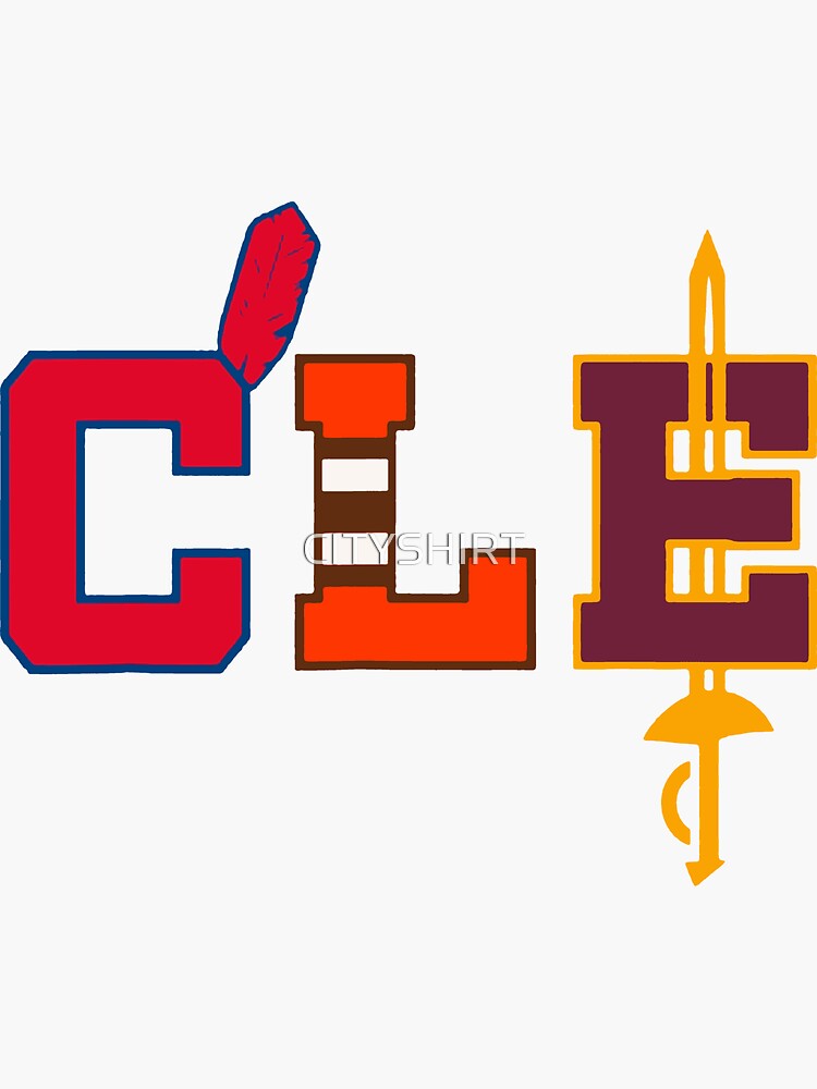 Cleveland indians baseball sports sticker decall 