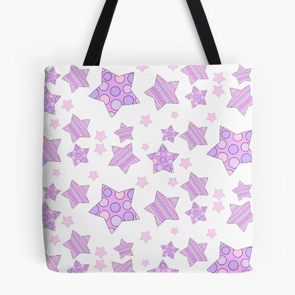Item preview, Star Pattern Polka Dots and Stripes (Purple) White Background designed and sold by C-ArtDesign.