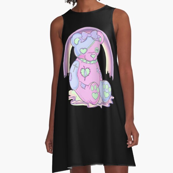 japanese kawaii bear dresses  redbubble