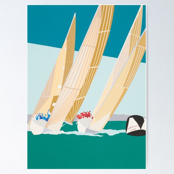 Poster America's Cup 1987 J Marie Coste 