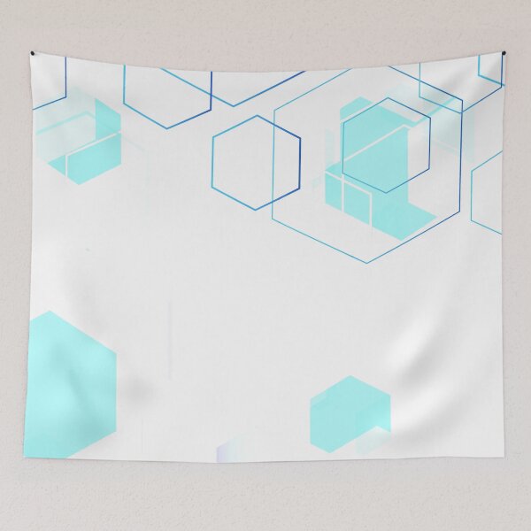 Item preview, Blue scale pattern in hexagon designed and sold by Zen-Dragon.