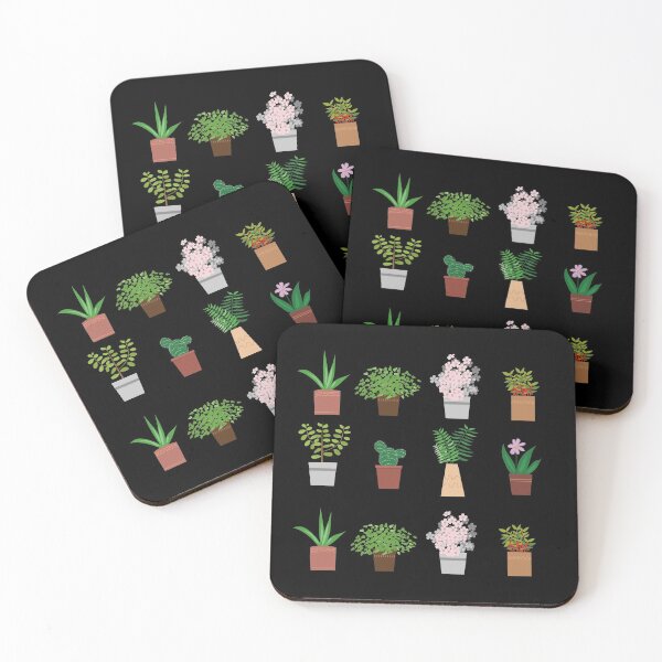 Item preview, potted plants pattern designed and sold by doctors-apparel.