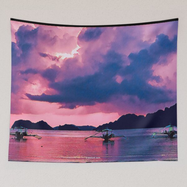 Item preview, El Nido Sunset, Philippines - Fine Art Collection designed and sold by plzLOOK.