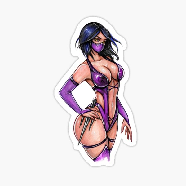Purple ninja girl Sticker