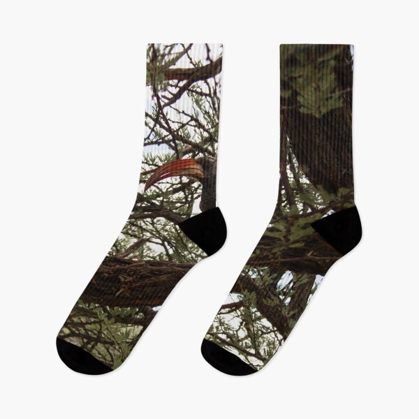 Item preview, Red-billed hornbill in a tree designed and sold by HazelWright.