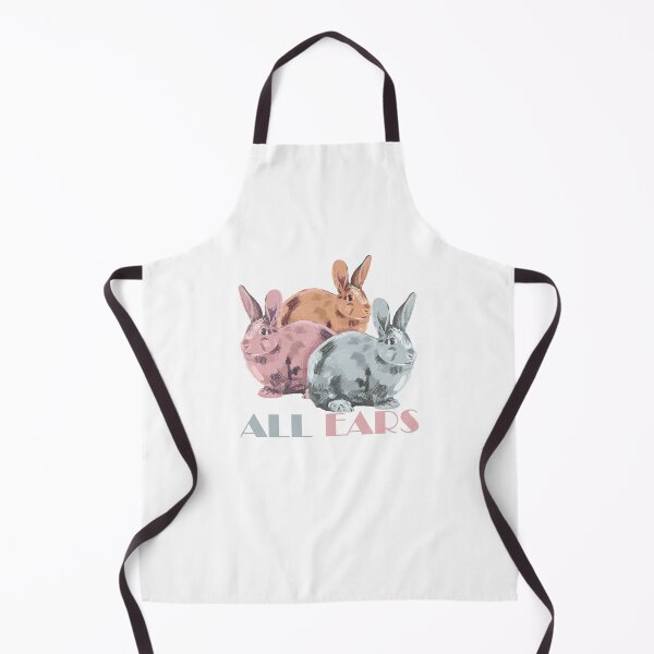 Item preview, Three colorful rabbits on the white background, all ears. designed and sold by korasi.