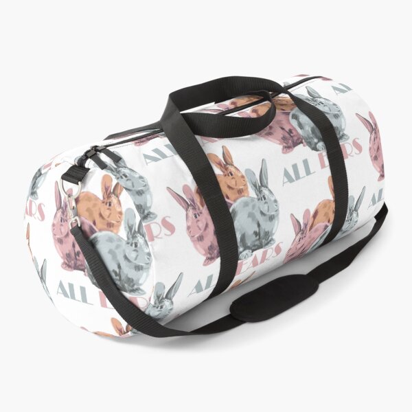 Item preview, Three colorful rabbits on the white background, all ears. designed and sold by korasi.