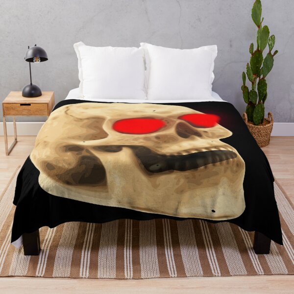 Item preview, Scary Skull with red eyes designed and sold by Sanskrati.