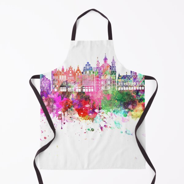 Item preview, Leuven skyline watercolor background designed and sold by paulrommer.