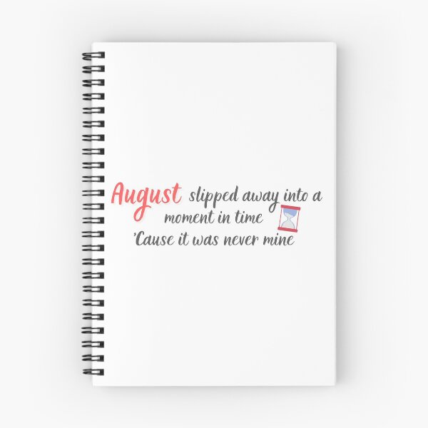 Item preview, august slipped away time Taylor Swift folklore lyrics designed and sold by TheFirstMayDay.