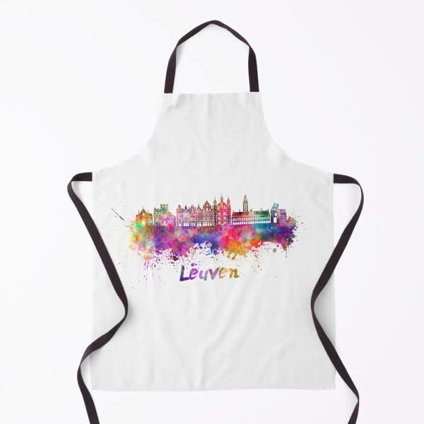 Item preview, Leuven skyline in watercolor splatter designed and sold by paulrommer.