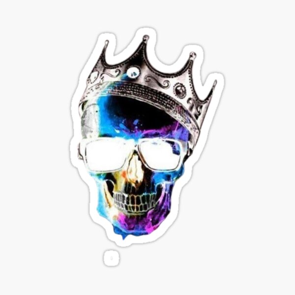 Item preview, Funny X-Ray King Skull designed and sold by DopeTops.
