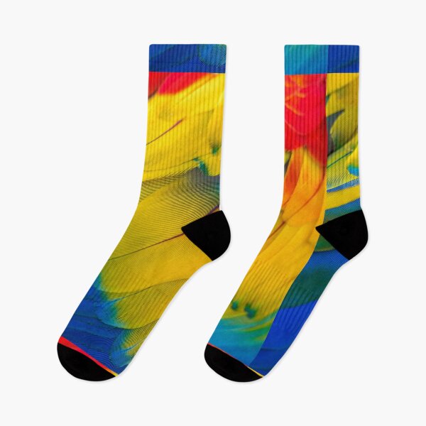 Item preview, Macaw parrot feather pattern colorful red yellow bird  designed and sold by conceptDVS.