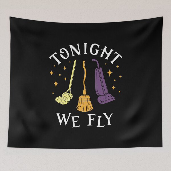Item preview, Tonight We Fly Witch Sisters Halloween Quote designed and sold by EKGifts.