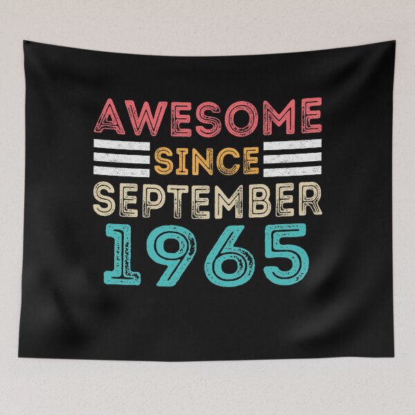 Item preview, Retro Vintage 56th Birthday - Awesome Since September 1965 designed and sold by meedTee.