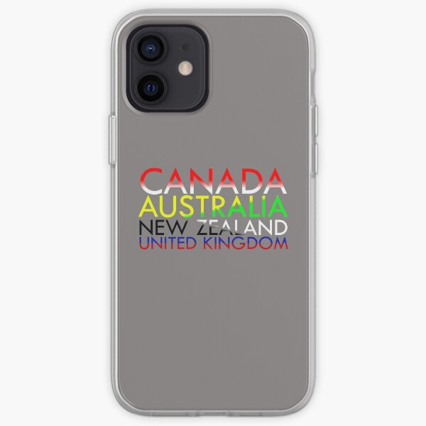 CANZUK: Countries with National Colours iPhone Soft Case
