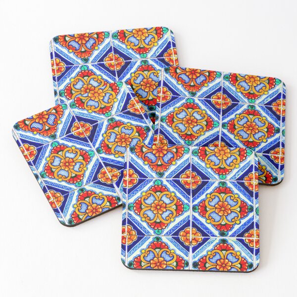 Item preview, Spanish Barcelona luxurious bright glass ornaments repeated pattern  designed and sold by conceptDVS.