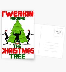 Twerk'n around the Christmas tree Postcards
