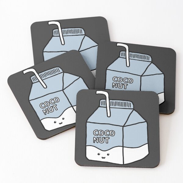 Item preview, Coconut MYLK carton with straw uwu designed and sold by bynole.