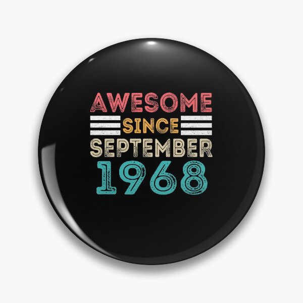 Item preview, Retro Vintage 52nd Birthday - Awesome Since September 1968 designed and sold by meedTee.