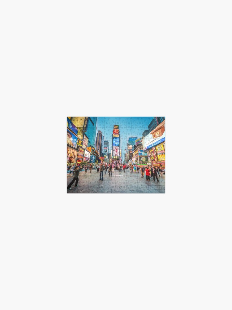 Times Square Sparkle Jigsaw Puzzle By Rayw Redbubble