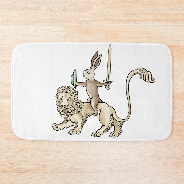 Item preview, Killer Rabbit Riding on Lion designed and sold by RedJasmine.