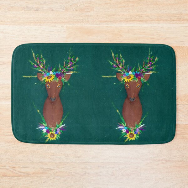 Item preview, Crowned Deer - Deer in Flower Crown Design designed and sold by DeidreDreams.