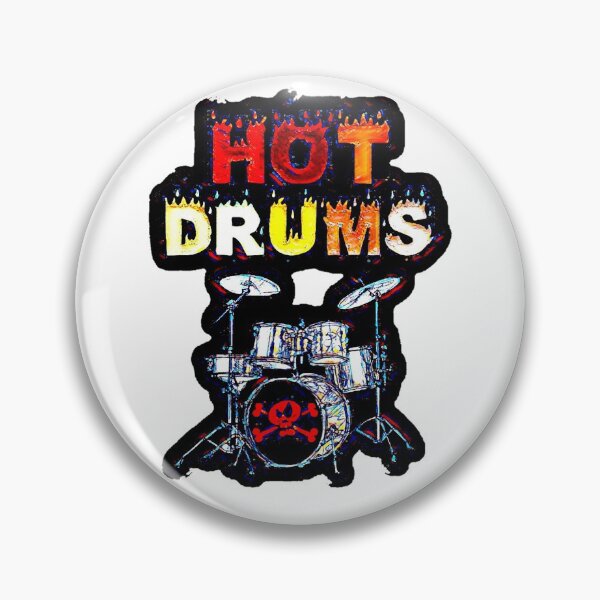 Item preview, HOT DRUMS STICKERS designed and sold by Attiva.