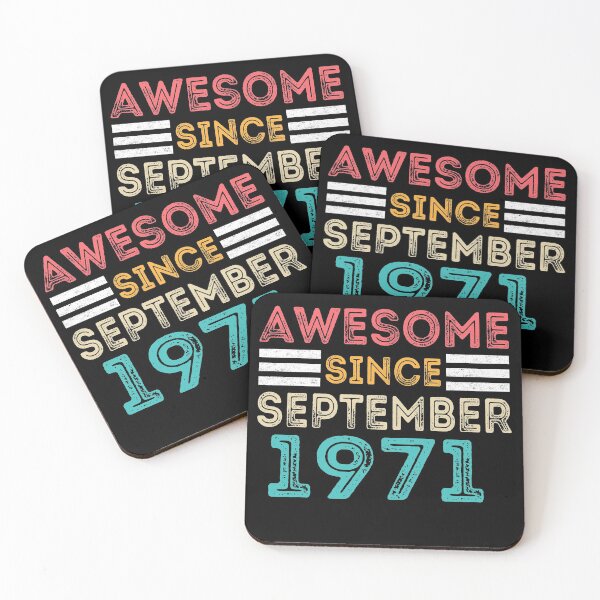 Item preview, Retro Vintage 49th Birthday - Awesome Since September 1971 designed and sold by meedTee.