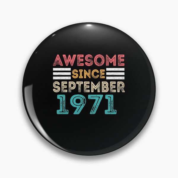 Item preview, Retro Vintage 49th Birthday - Awesome Since September 1971 designed and sold by meedTee.