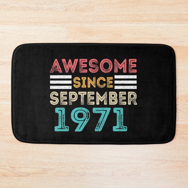 Item preview, Retro Vintage 49th Birthday - Awesome Since September 1971 designed and sold by meedTee.