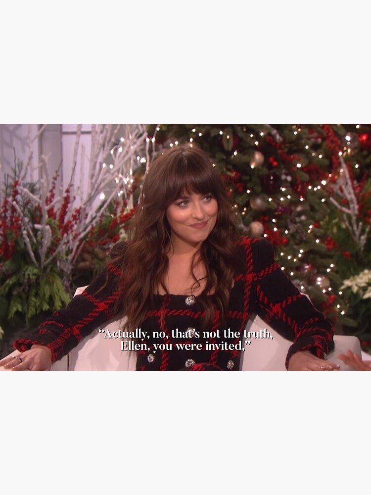 "dakota johnson ellen" Sticker for Sale by Smilingems Redbubble