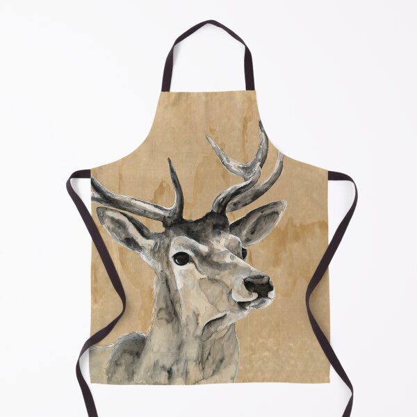Item preview, Watercolour Stag on wood designed and sold by Lara Karpeljuk.
