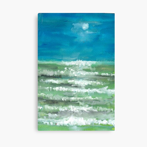 Again The Sea Canvas Print