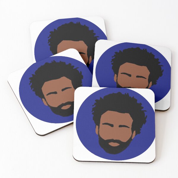 Item preview, Childish Gambino Head blue designed and sold by bennyblackout.