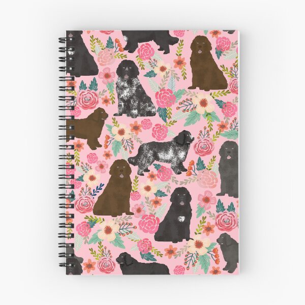 Artikelvorschau, newfoundland dog floral - vintage florals, floral pet, cute dog, newfy, newf, newfoundland entworfen und verkauft von PetFriendly.