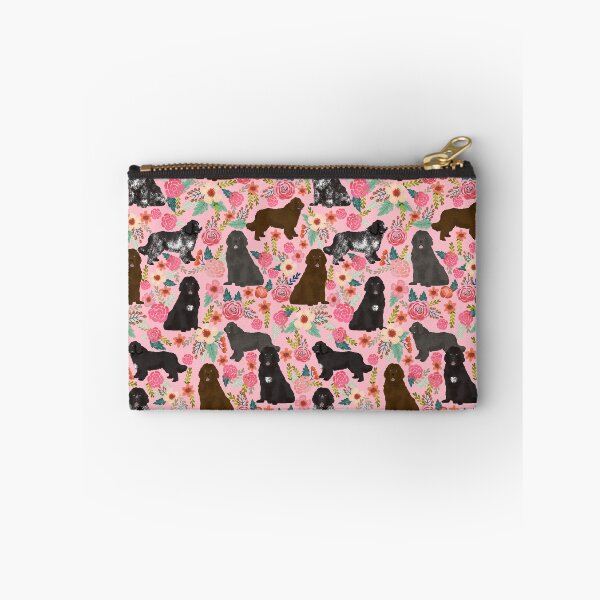 Item preview, newfoundland dog floral - vintage florals, floral pet, cute dog, newfy, newf, newfoundland designed and sold by PetFriendly.
