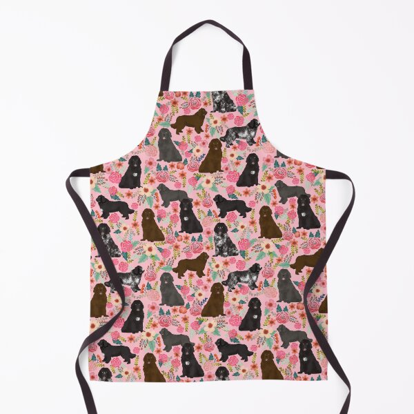 Item preview, newfoundland dog floral - vintage florals, floral pet, cute dog, newfy, newf, newfoundland designed and sold by PetFriendly.
