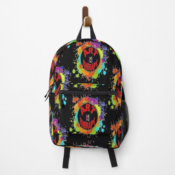 Item preview, Art is therapy,cute, bright, multicolor design, Psychedelic Arte Abstracto, abstract art design designed and sold by Adri Barnard.