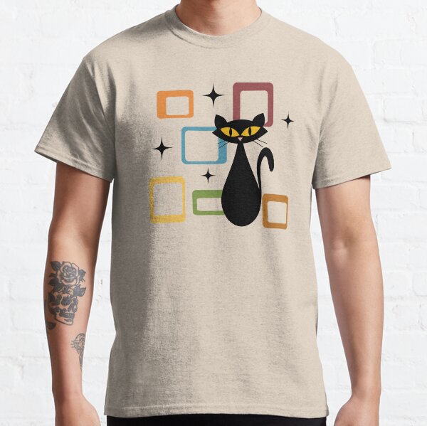 Mid Century black cat Classic T-Shirt