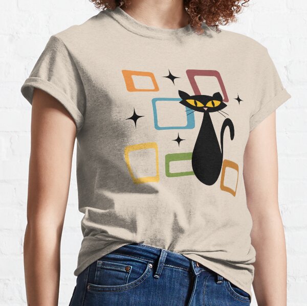 Mid Century black cat Classic T-Shirt