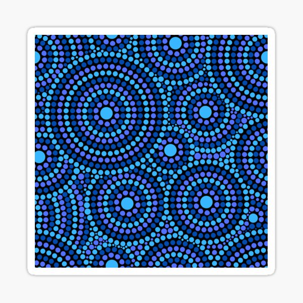 Awesome Aboriginal Dot Art Sticker