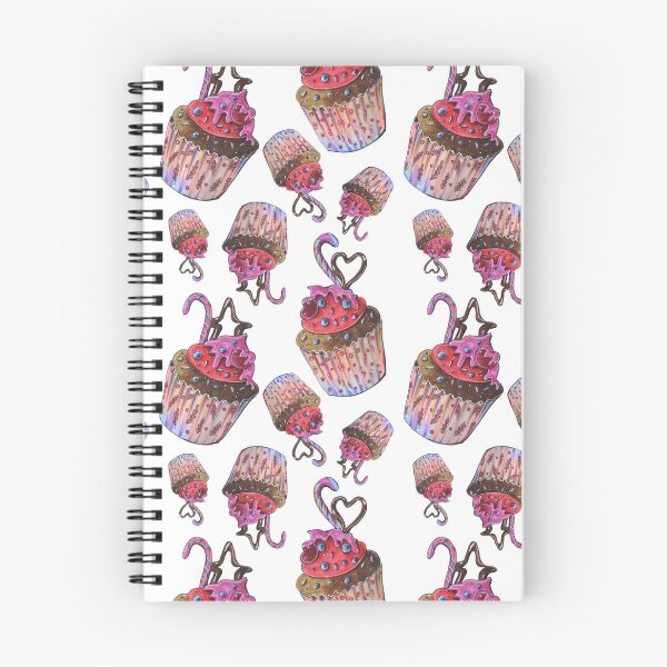 Item preview, food sweet pastry chef cupcake cake illustration pattern designed and sold by InessArt.
