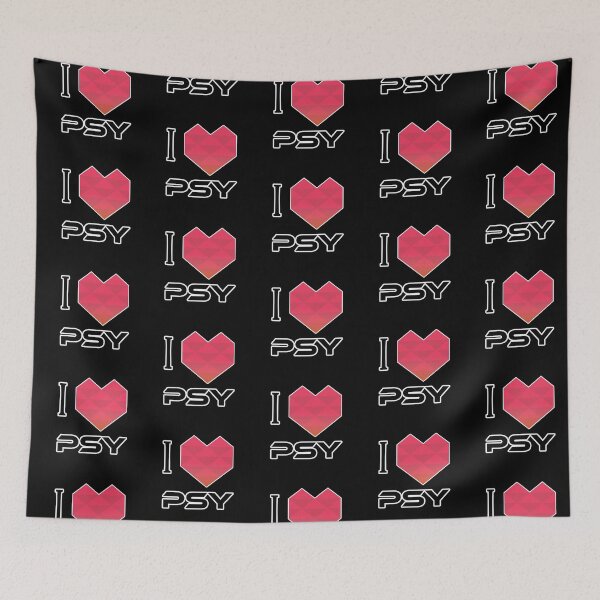 Item preview, I Love Psy - Pink / Red / Orange / Black designed and sold by NoMatterLab.