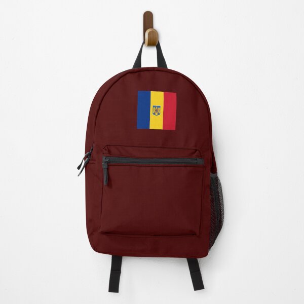 Item preview, Romanian square flag-Coat of arms designed and sold by P-I-R.